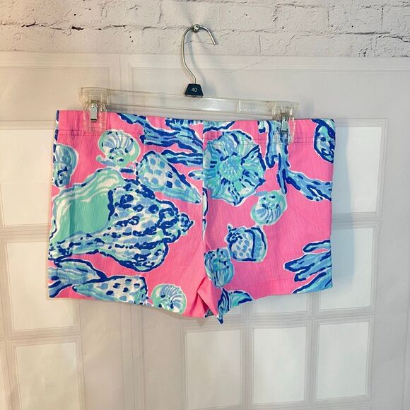 Lilly Pulitzer nwt little Liza girls shorts in pink pout size 14 - Picture 3 of 8